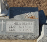 Ludmilla Frances Cmerek 1894-1959. Tombstone.