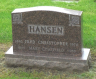 Fred Christopher HANSEN 1892-1970 grave