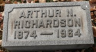 Arthur Nesbet RICHARDSON 1874-1964 grave