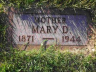 Mary D CHATFIELD 1871-1944 grave