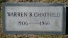 Warren Benjamin CHATFIELD 1906-1966 grave