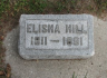 Elisha HILL 1811-1891 grave