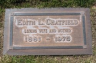 Edith Leola MARKHAM 1891-1975 grave